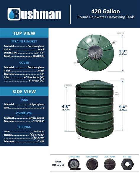 bushman water tank|Water Tank & Rainwater Tank Sizes .